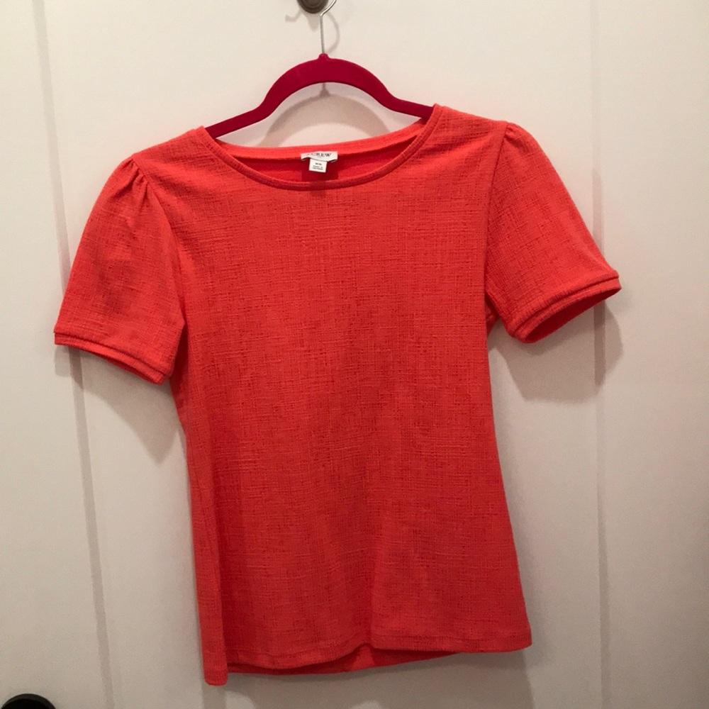 JCrew Coral Short Sleeved Top